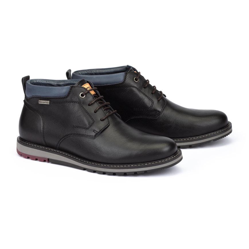 Men's Pikolinos BERNA Ankle Boots Black | NZ S97321A